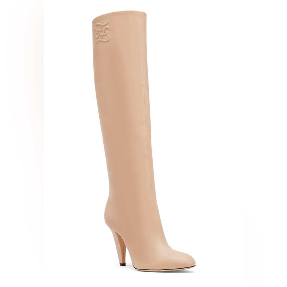 Fendi Karligraphy knee high boot
